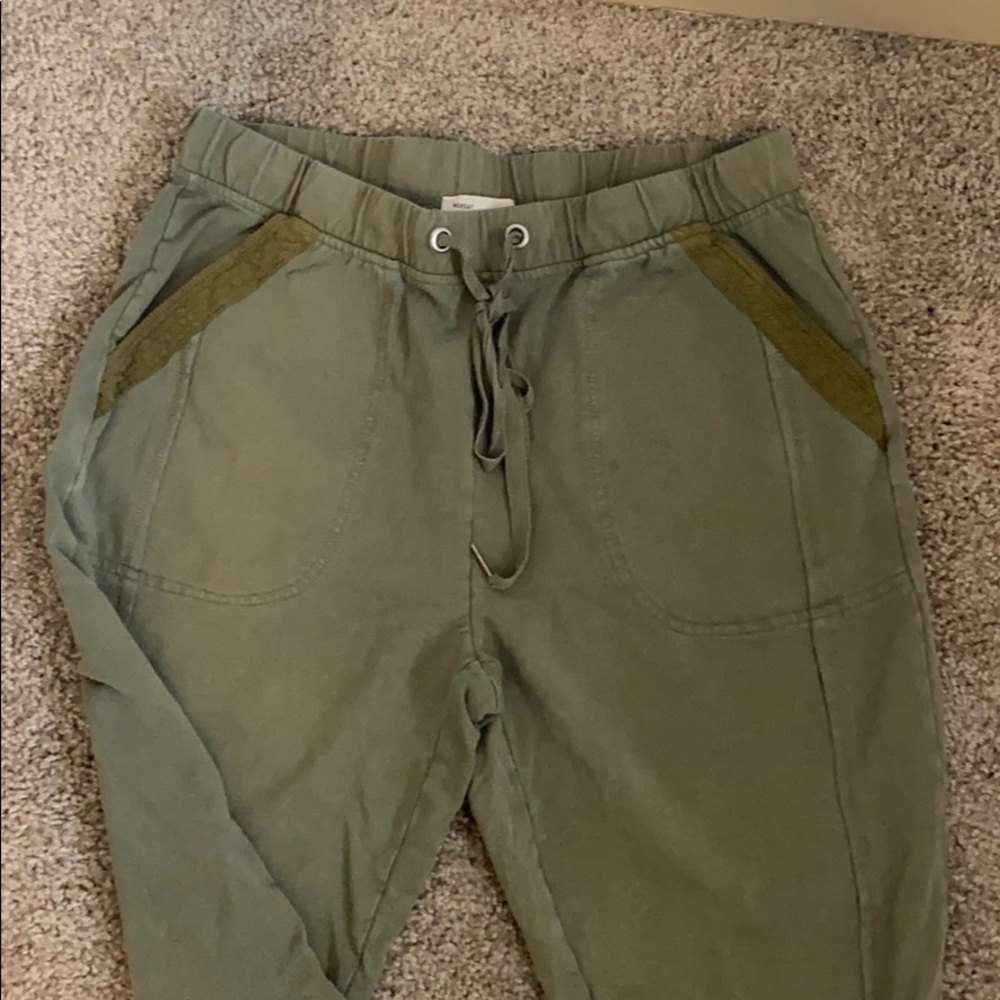 Army green super soft Anthropologie joggers